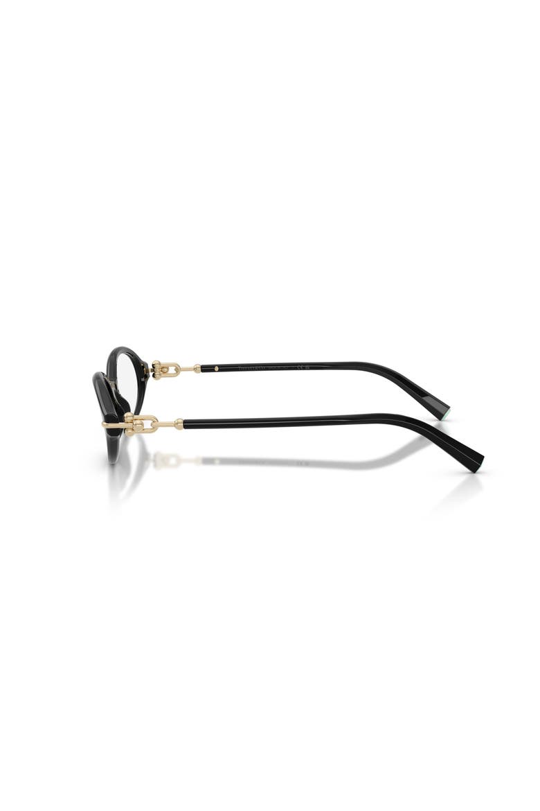 53mm Oval optical glasses, Alternate, color, Black