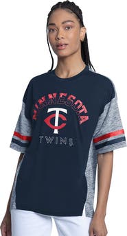 G-III 4HER BY CARL BANKS Women's G-III 4Her by Carl Banks Navy Minnesota Twins Off-Season Oversized Top