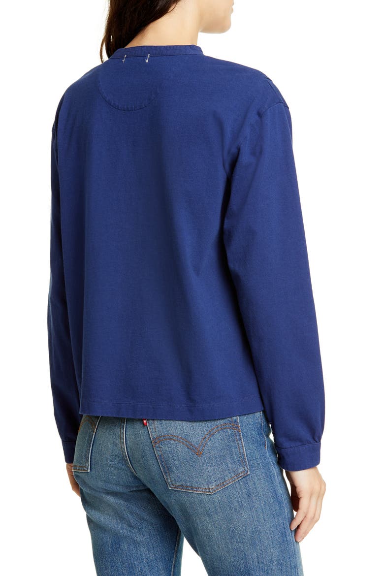Cotton Jersey Pilgrim Henley, Alternate, color, MIDNIGHT NAVY