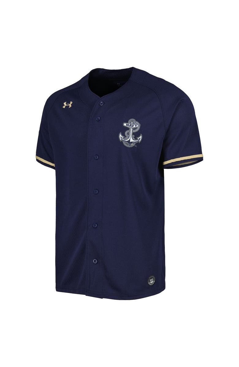 Under Armour Men's Under Armour Navy Navy Midshipmen Replica Baseball Jersey, Alternate, color, Navy