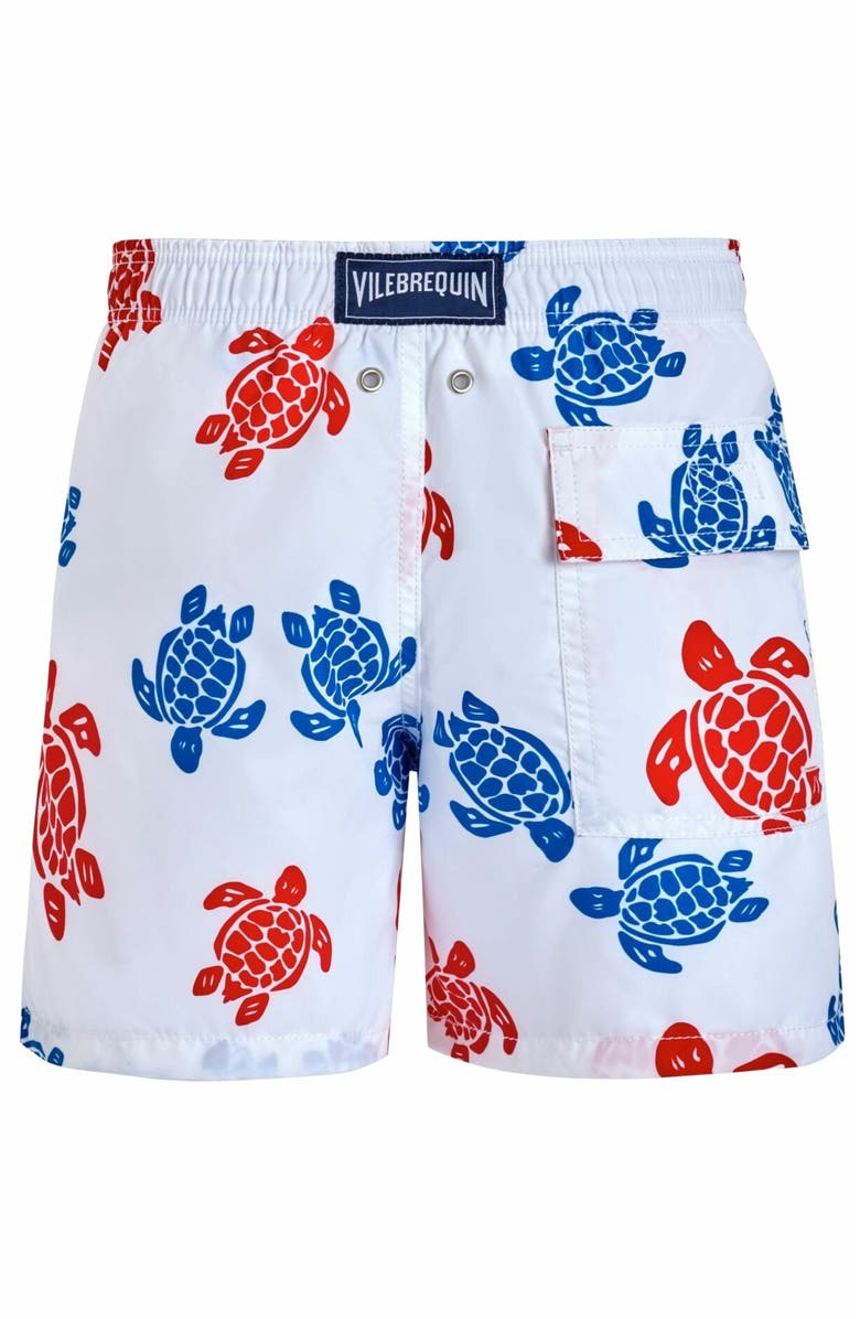 Vilebrequin Kids' Tortues Multicolores Swim Trunks, Alternate, color,