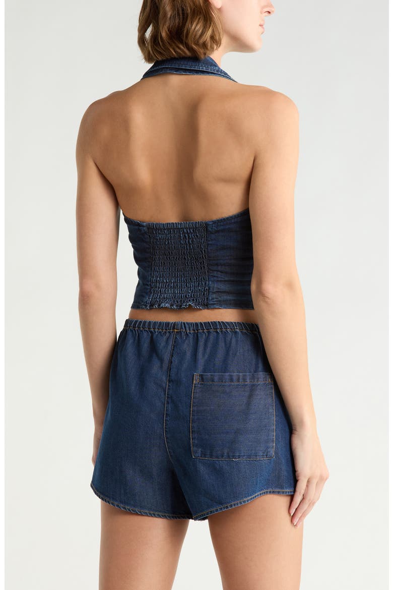 Denim Halter Vest, Alternate, color, INDIGO1187
