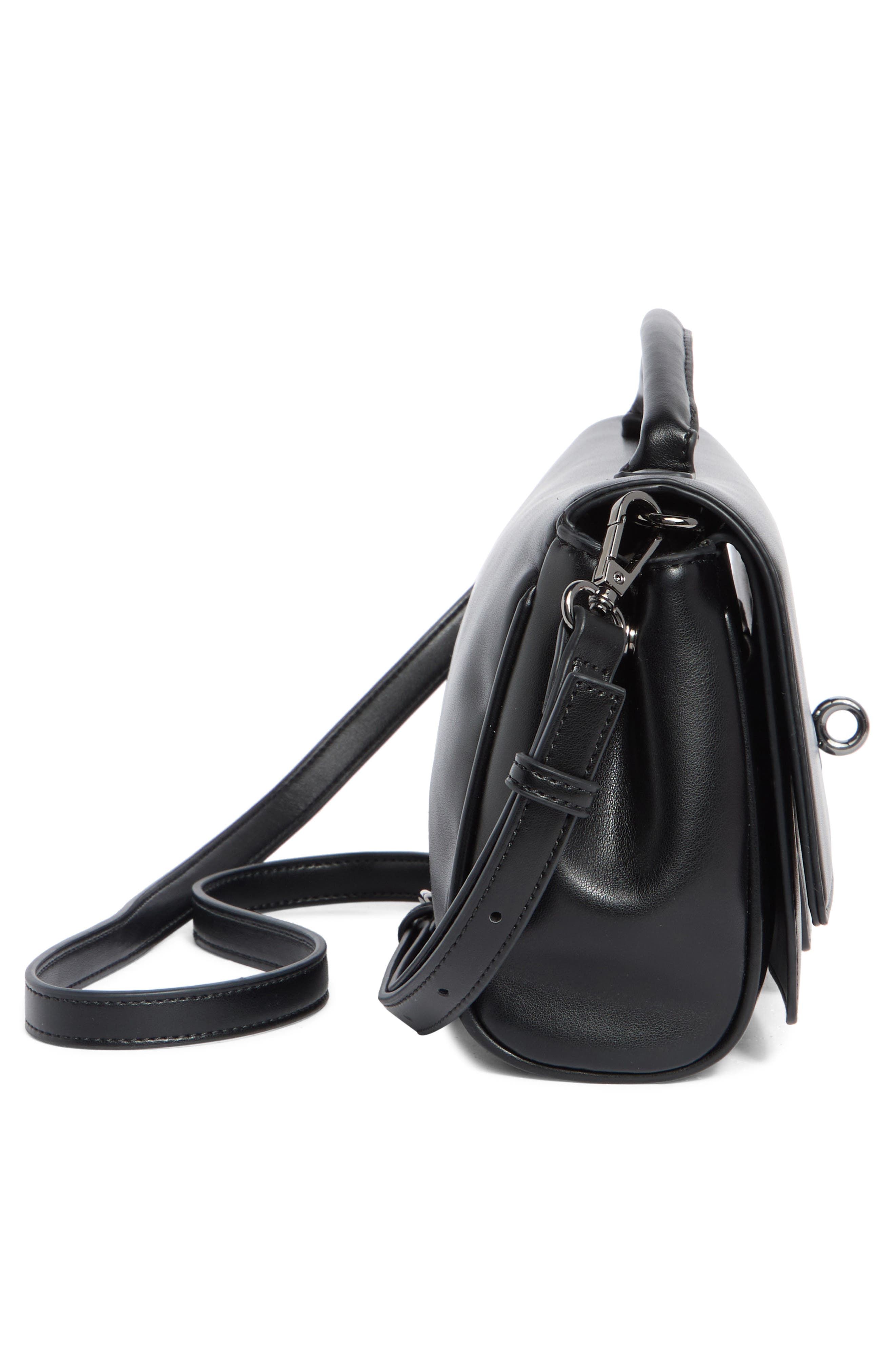 BCBG East/West Convertible Clutch, Alternate, color, Black