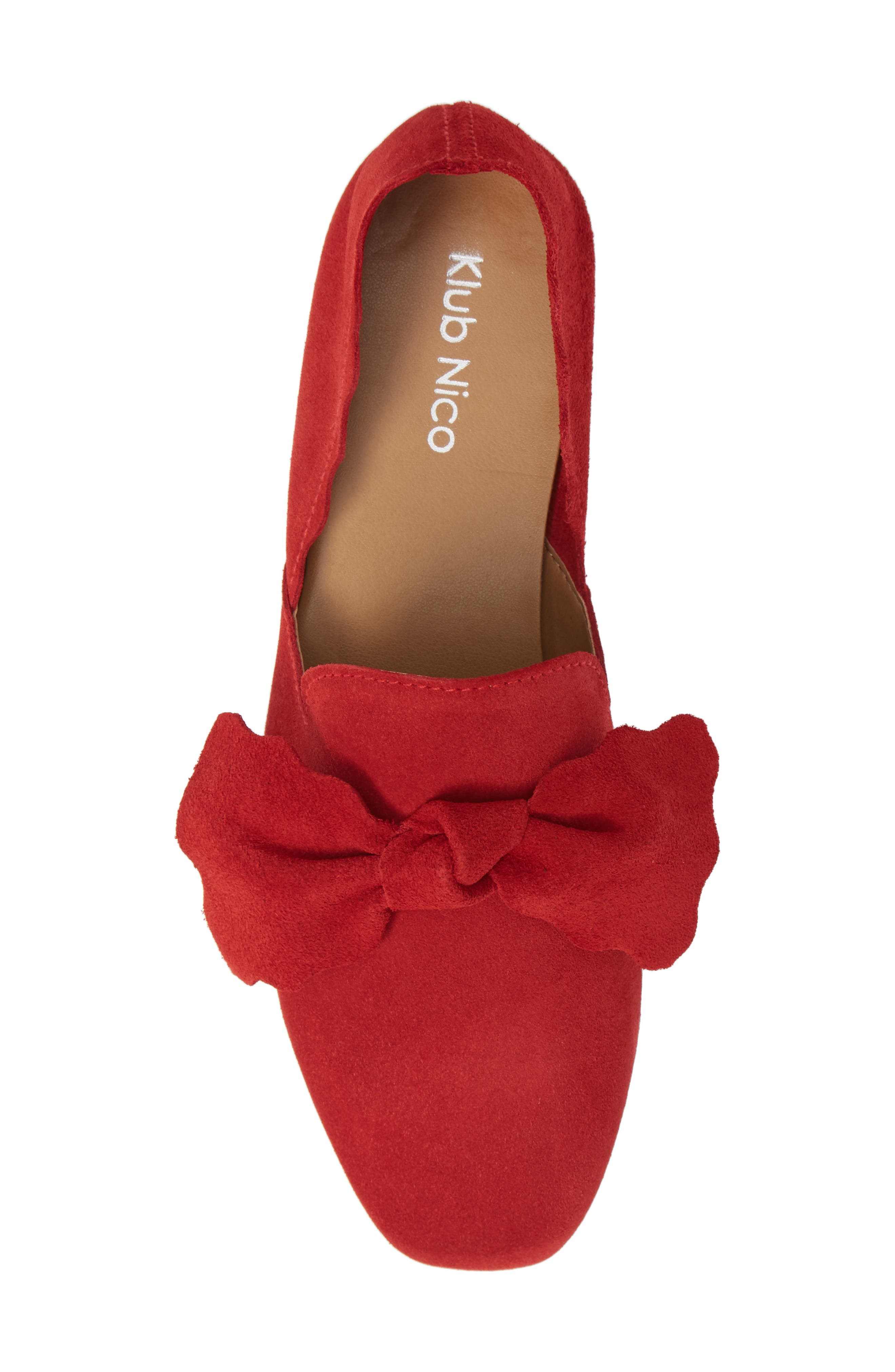 Giovana Flat, Alternate, color, RED SUEDE