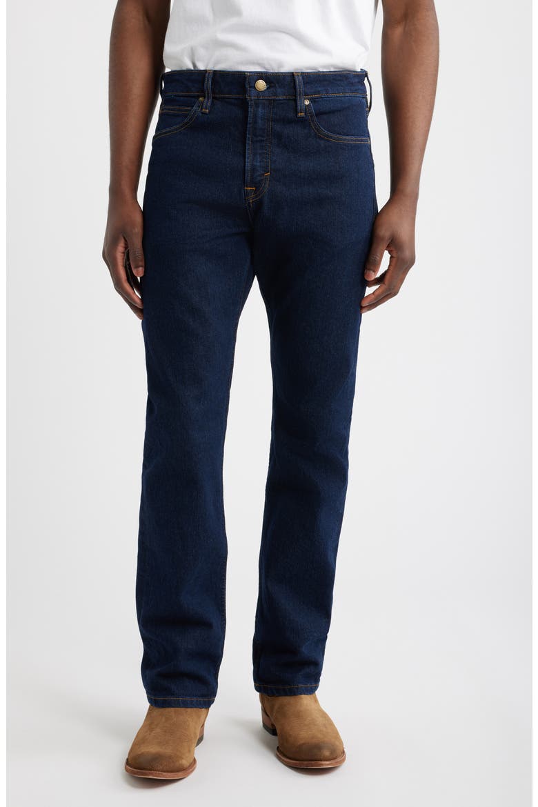 Slim Straight Stretch Denim Jeans, Main, color, DARK INDIGO