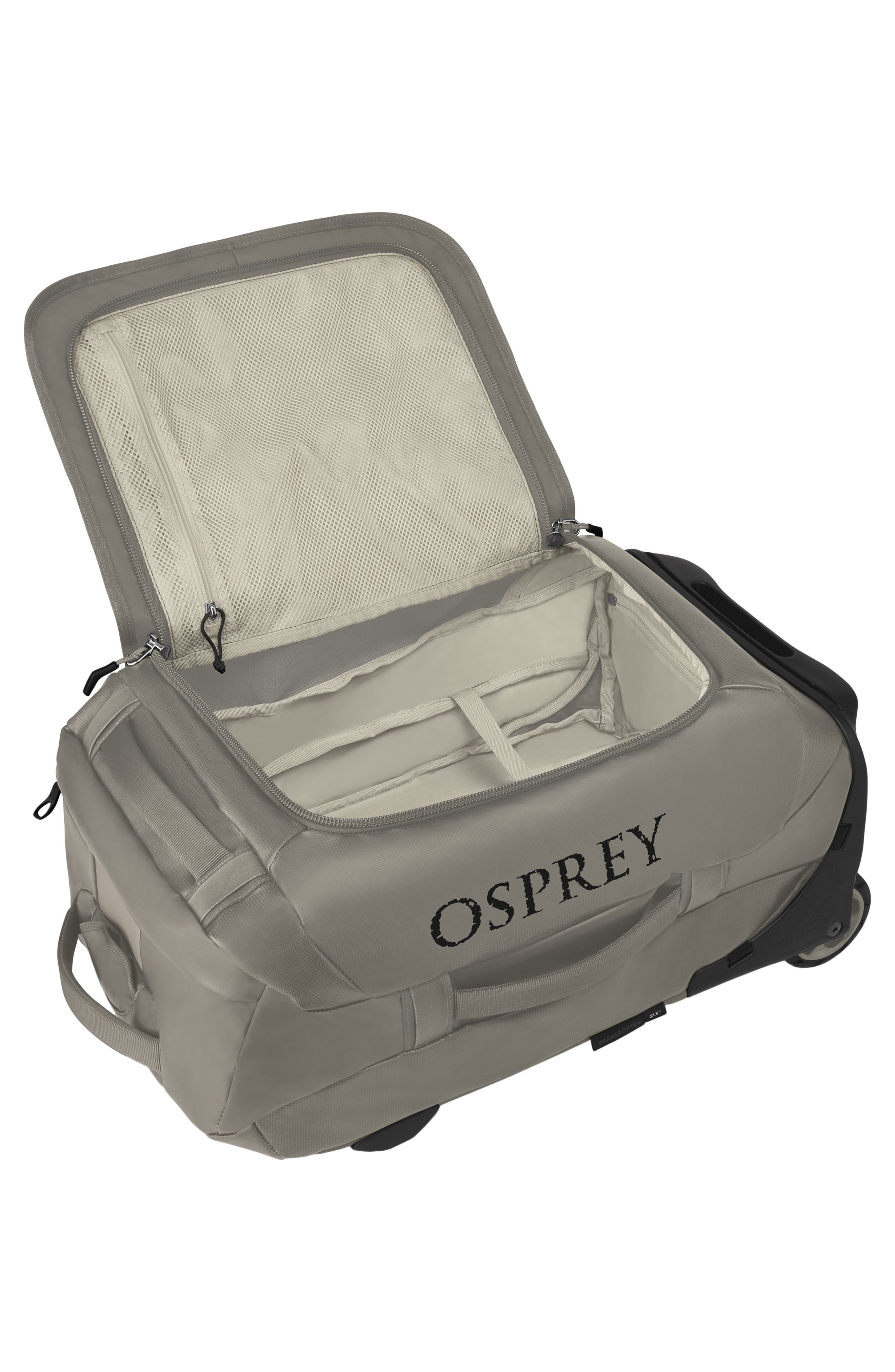 Osprey Transporter 22-Inch 40-Liter Wheeled Duffle Bag, Alternate, color, Tan Concrete