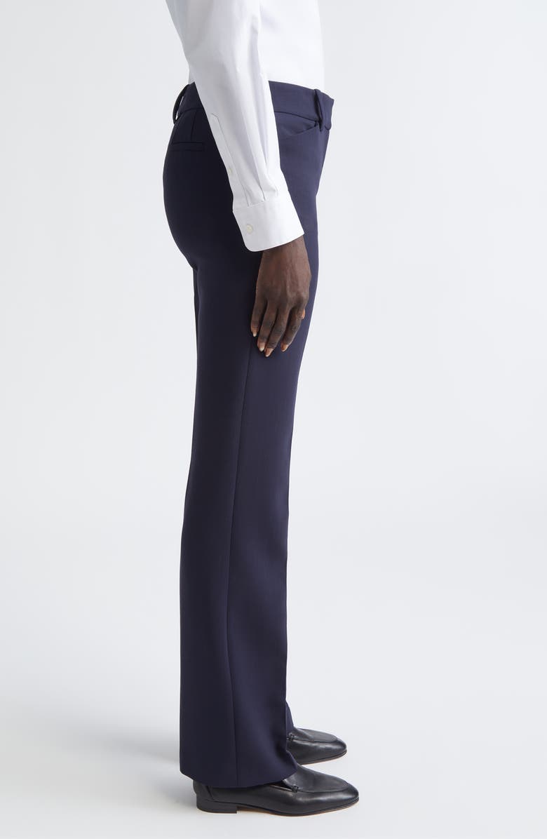 Lafayette 148 New York Reade Stretch Wool Straight Leg Pants, Alternate, color, Ink