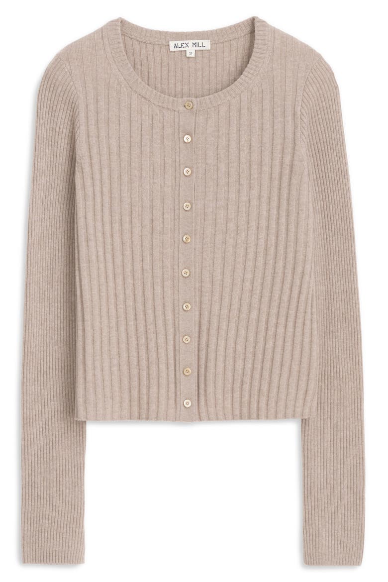 Rib Cardigan, Alternate, color, PUMICE