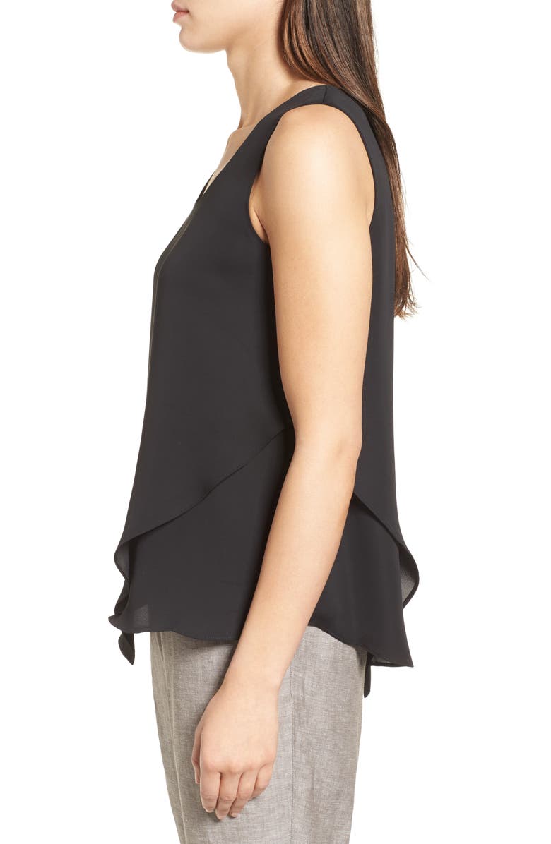 NIC+ZOE Promenade Asymmetrical Double Layer Tank, Alternate, color,