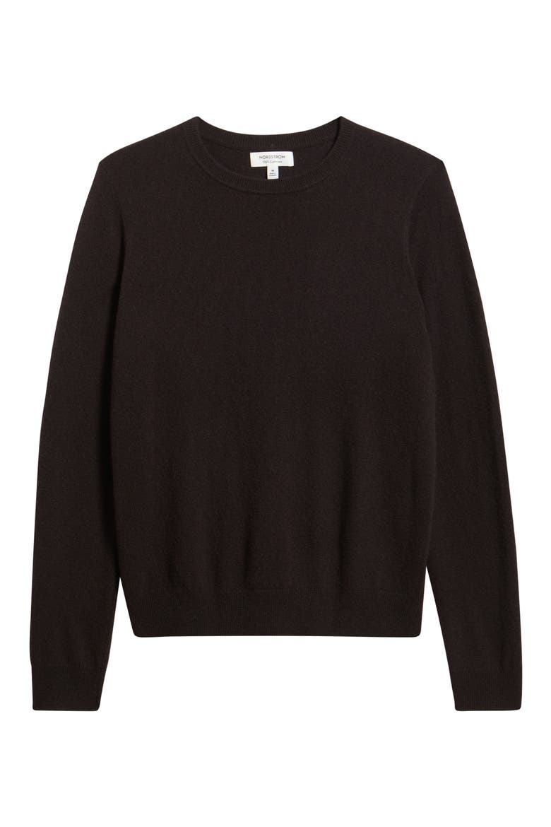 Cashmere Crewneck Sweater, Main, color, BROWN LATTE