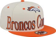 New Era Men's New Era Cream Denver Broncos Oversized Slogan 9FIFTY Snapback Hat