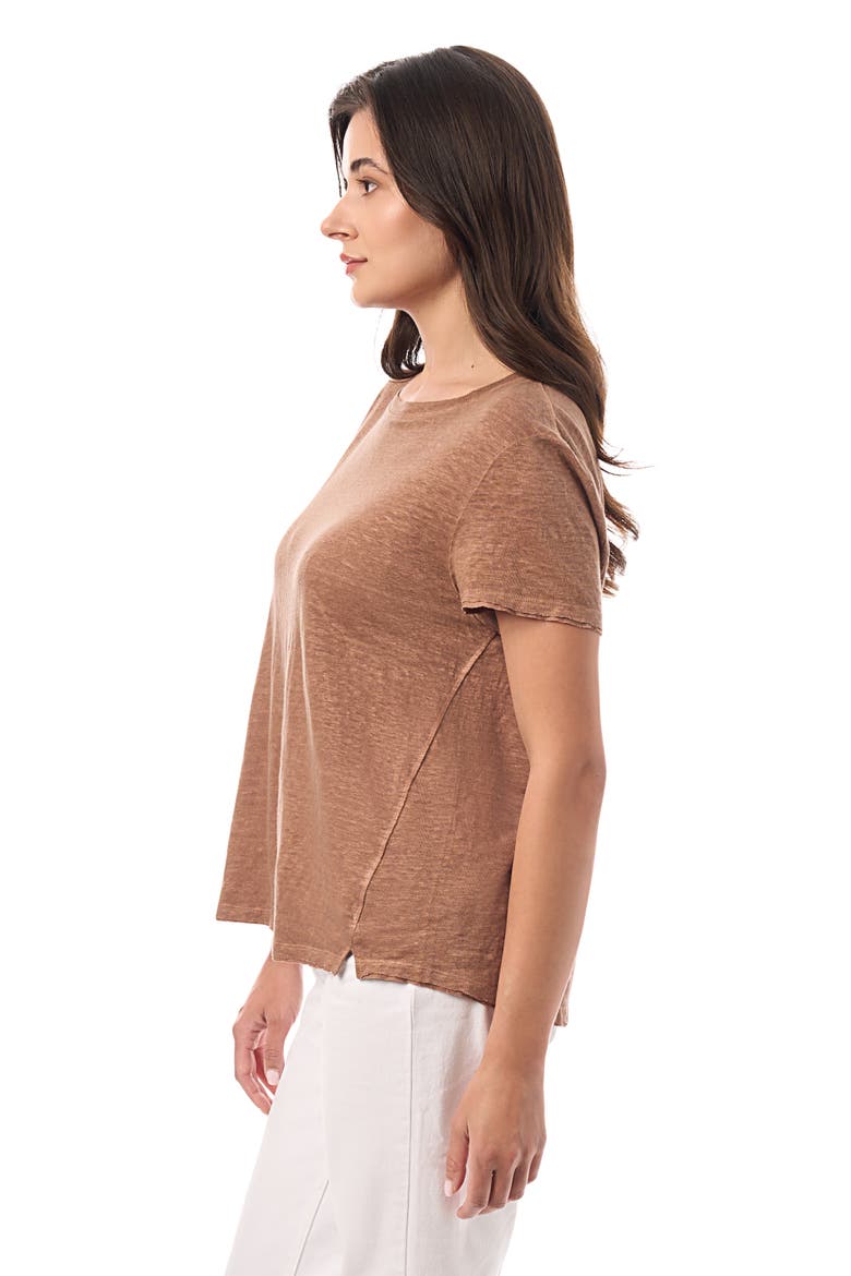 Linen Tee, Alternate, color, Nutshell