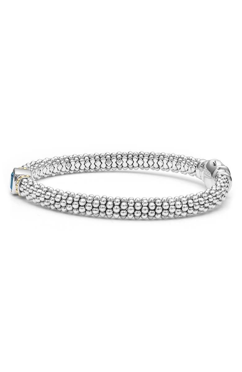 LAGOS Swiss Blue Topaz Caviar Bracelet, Alternate, color,