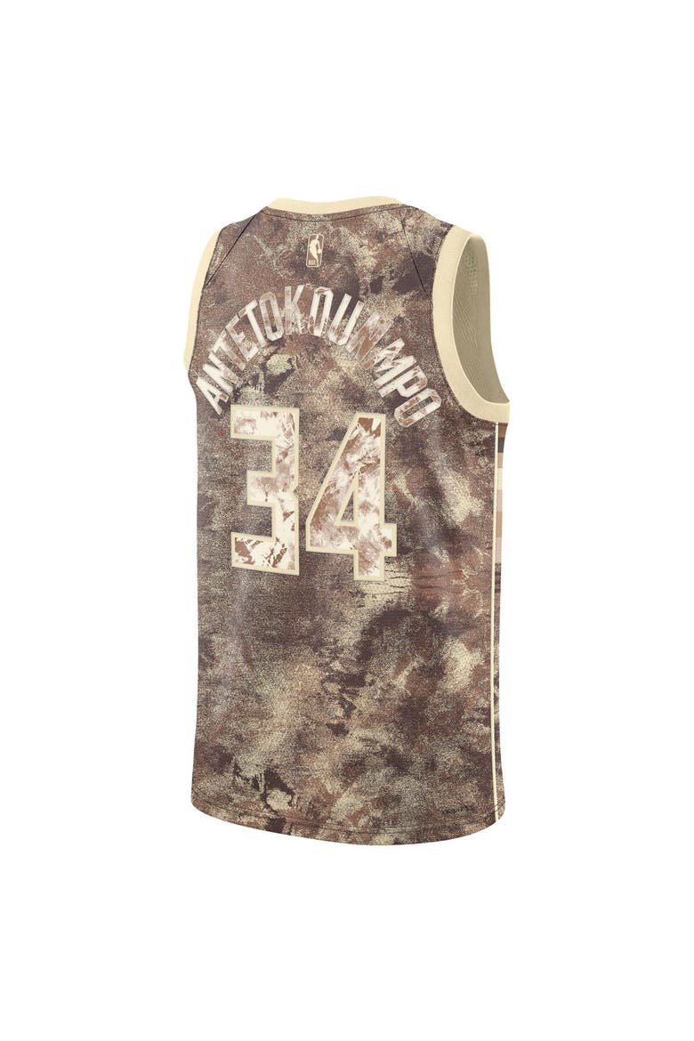 Unisex Nike Giannis Antetokounmpo Brown Milwaukee Bucks Select Series Swingman Jersey, Alternate, color, Brown