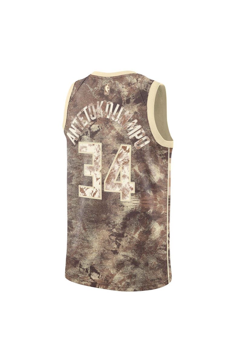 Nike Unisex Nike Giannis Antetokounmpo Brown Milwaukee Bucks Select Series Swingman Jersey, Alternate, color, Brown