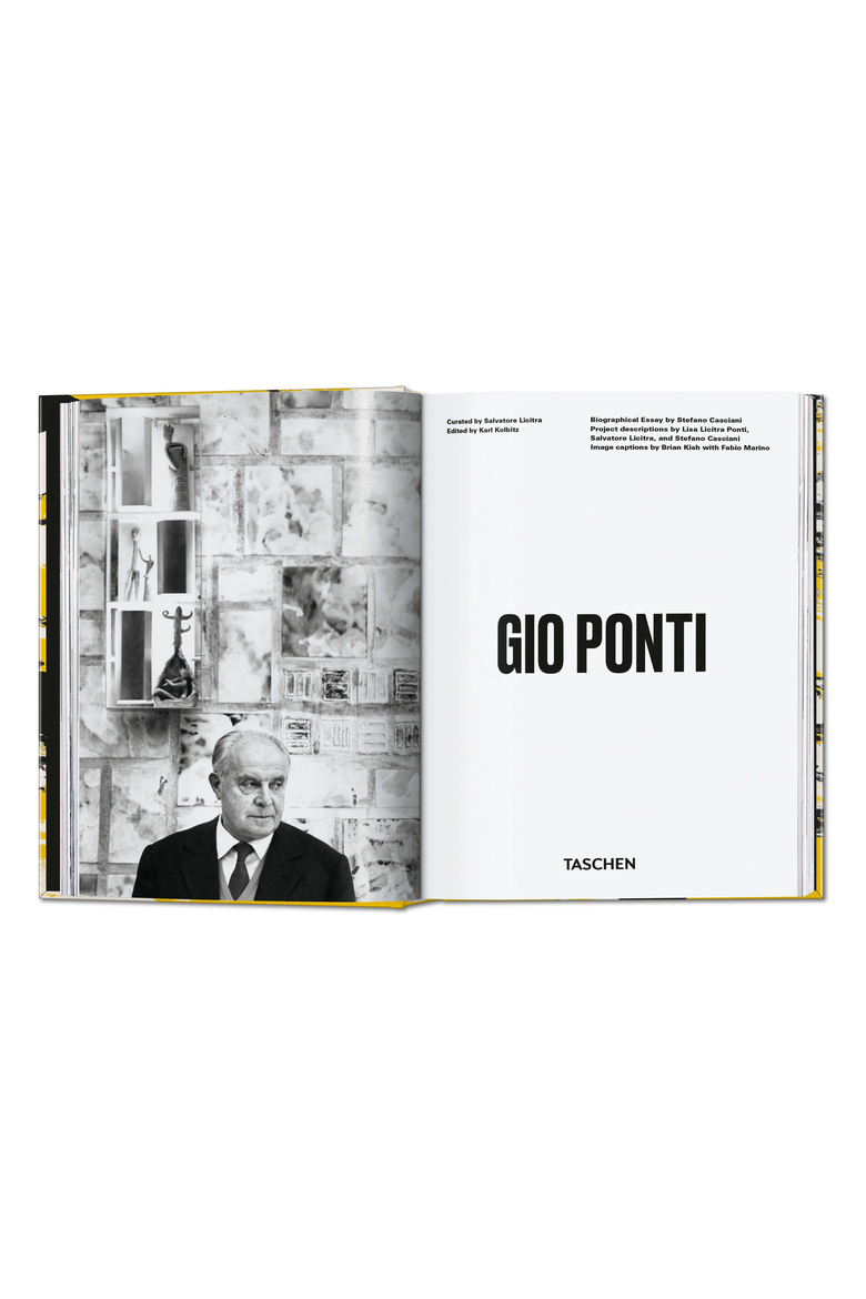 Gio Ponti 45th ed Book, Alternate, color, Mustard Yellow