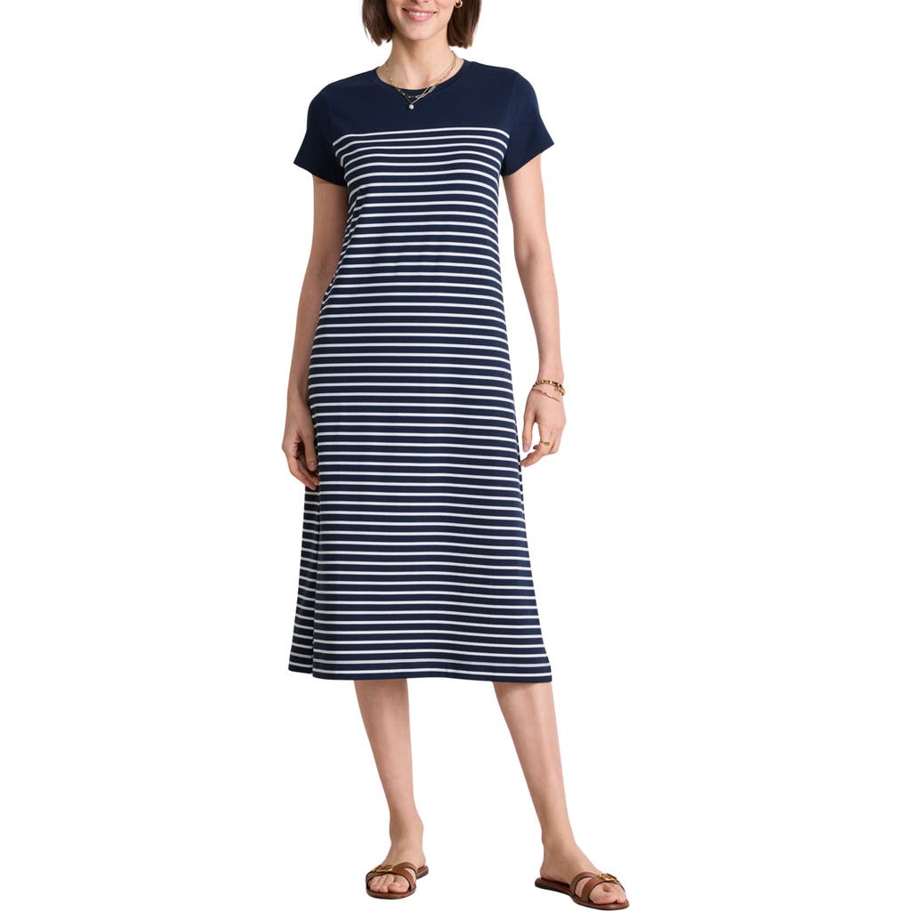 Vineyard Vines Stripe Midi T-shirt Dress