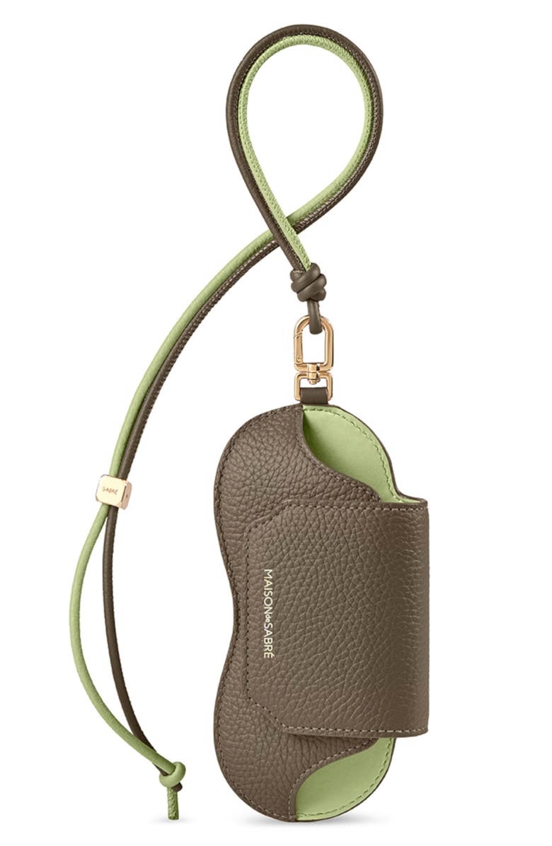 MAISON de SABRÉ Leather Sunglasses Sling Case, Alternate, color, Cashmere Matcha
