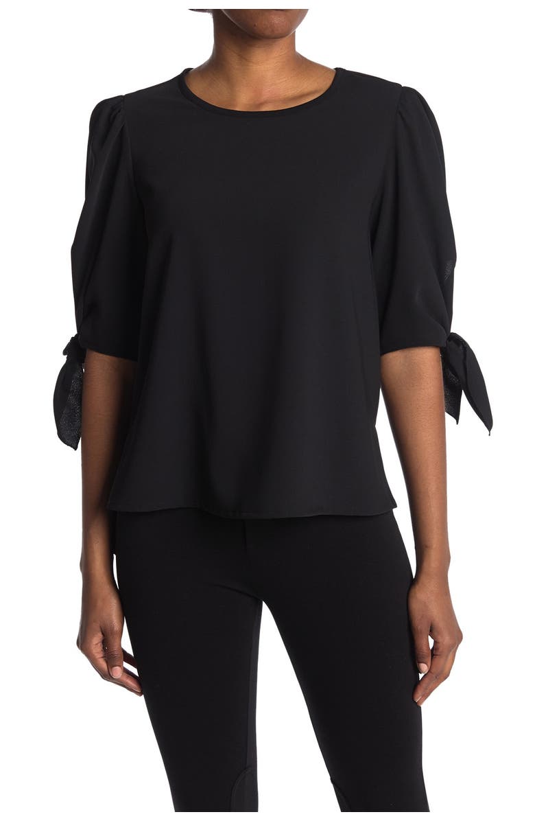 See by Chloé Woven Tie Sleeve Blouse, Alternate, color,