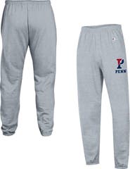 Champion Men's Champion Heather Gray Pennsylvania Quakers Powerblend Fleece Team Sweatpants