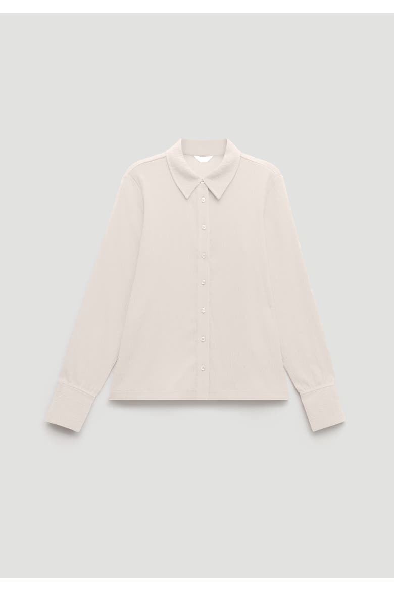 Textured Slim Shirt, Alternate, color, Almond