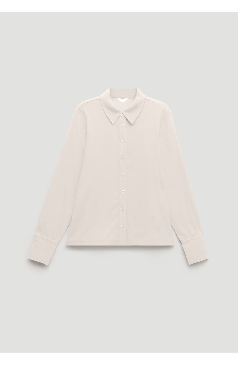 Hush Textured Slim Shirt, Alternate, color, Almond