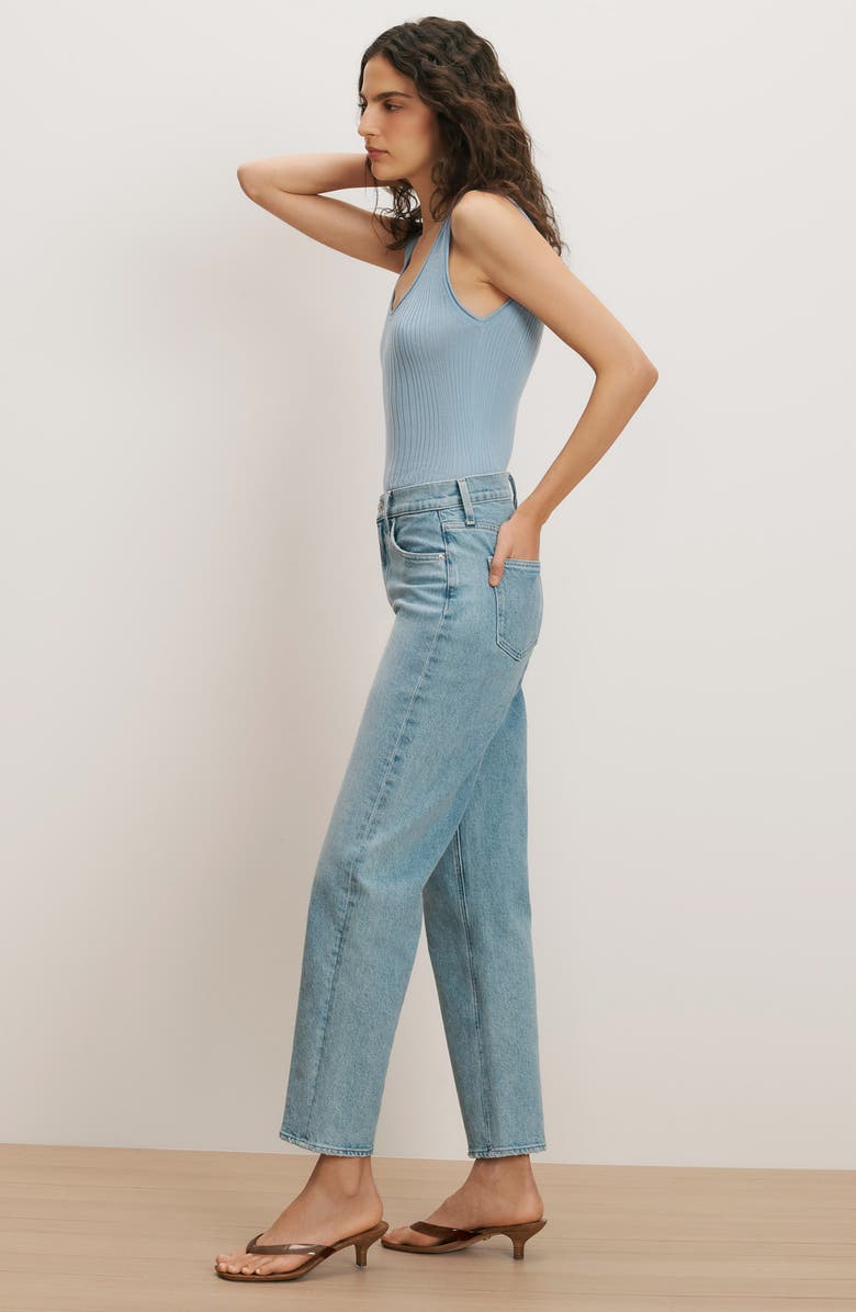 Veronica Beard Harley High Waist Arc Leg Jeans, Alternate, color, Big Splash