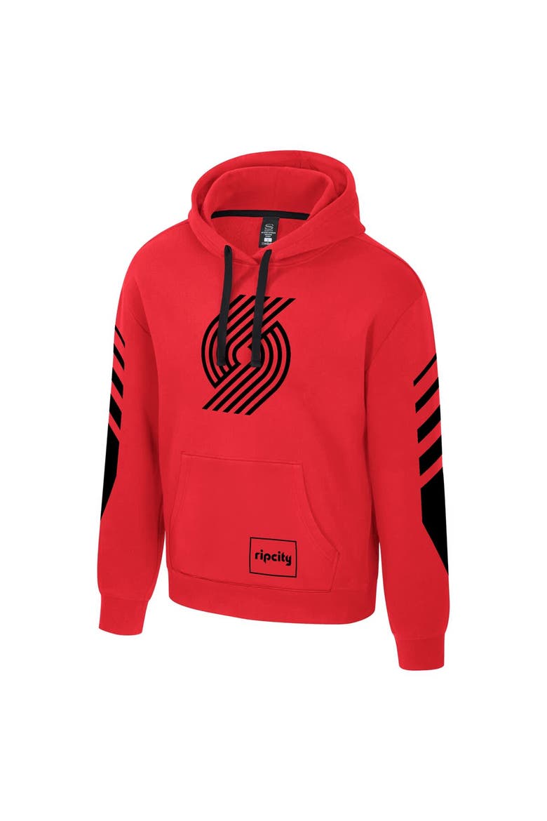 Unisex Stadium Essentials Red Portland Trail Blazers City Star Hoodie, Alternate, color, Red