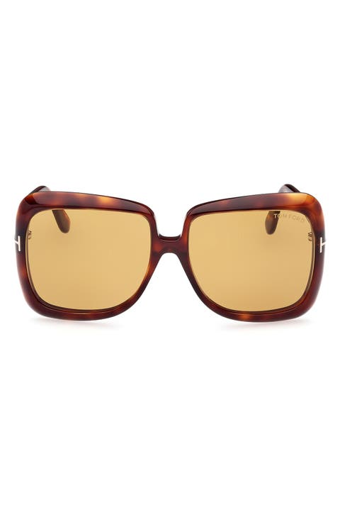 Lorelai 59mm Square Sunglasses