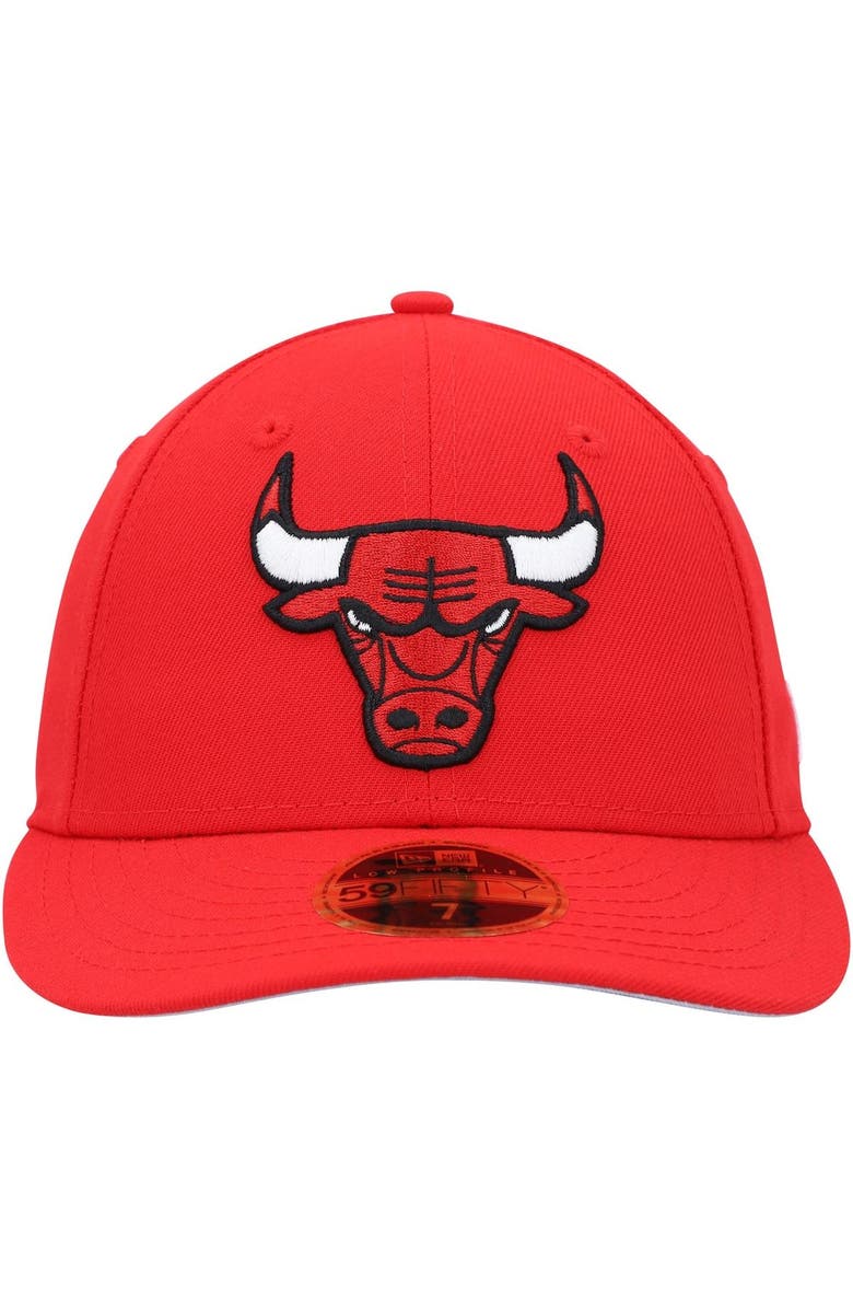 New Era Men's New Era Red Chicago Bulls Team Low Profile 59FIFTY Fitted Hat, Alternate, color, 