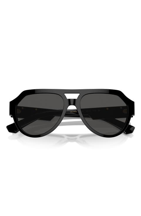 56mm Square Aviator Polarized Sunglasses