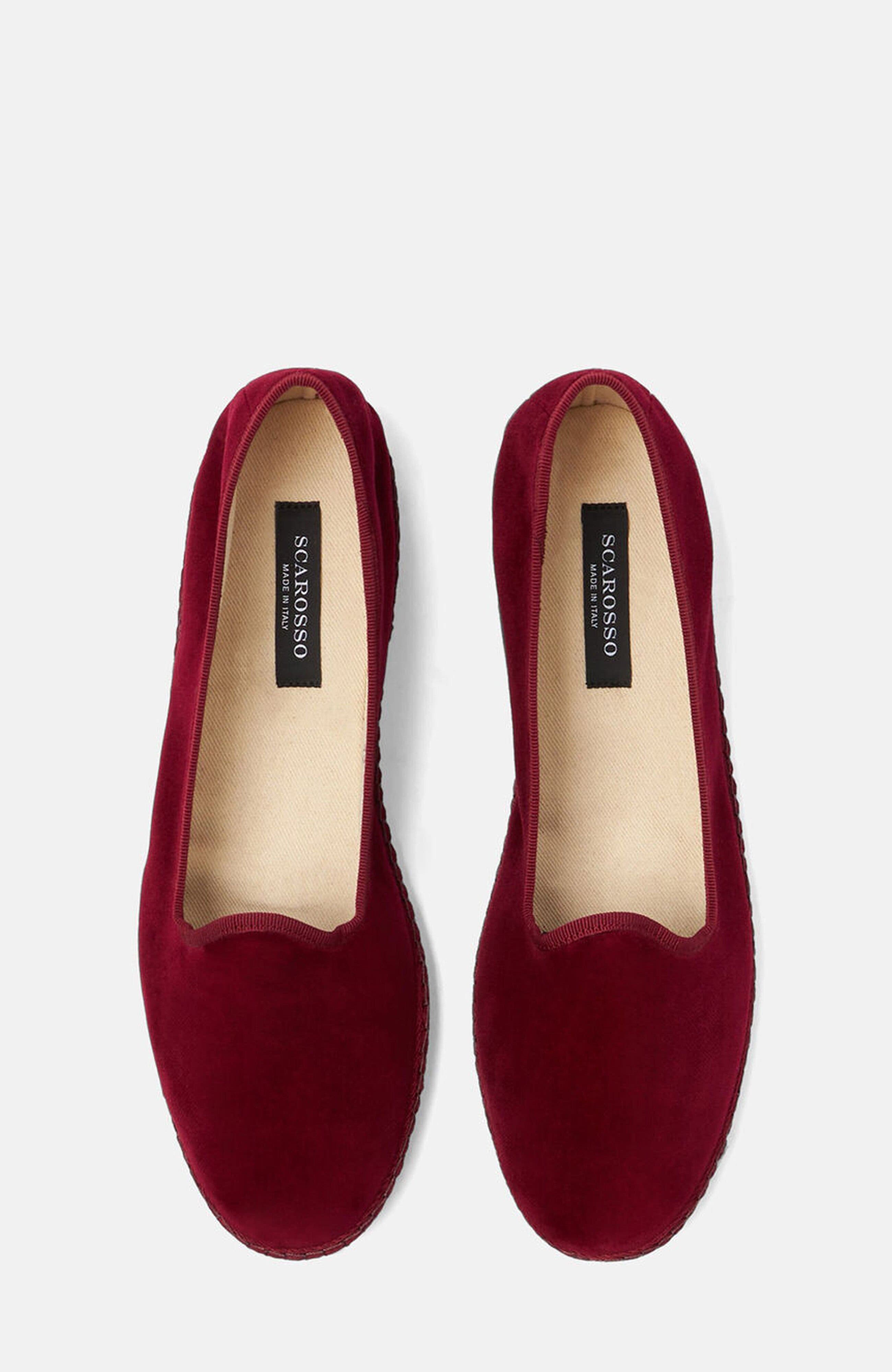Valentino Slippers, Alternate, color, Burgundy - velvet