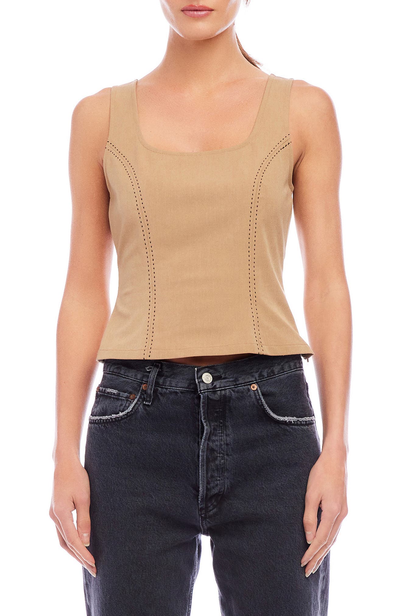 FIFTEEN TWENTY Kali Saddle Stitch Crop Top (Women) | Nordstromrack