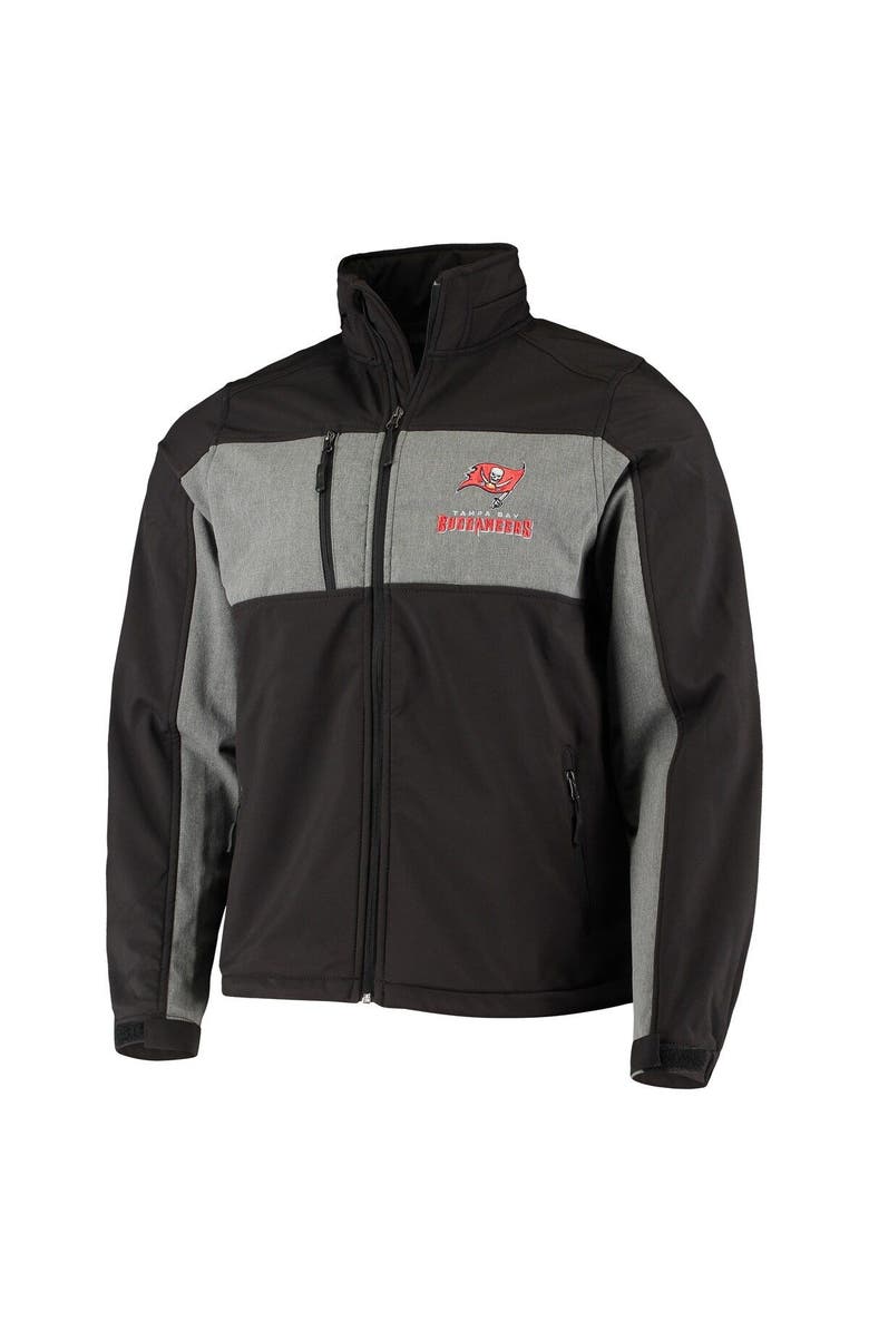 DUNBROOKE Men's Dunbrooke Black Tampa Bay Buccaneers Circle Zephyr Softshell Full-Zip Jacket, Alternate, color, Black