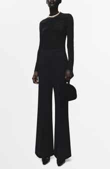 MANGO Ruched Long Sleeve Jumpsuit