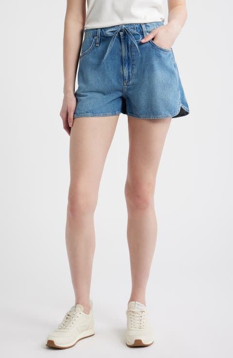 Nolan Drawstring Denim Shorts