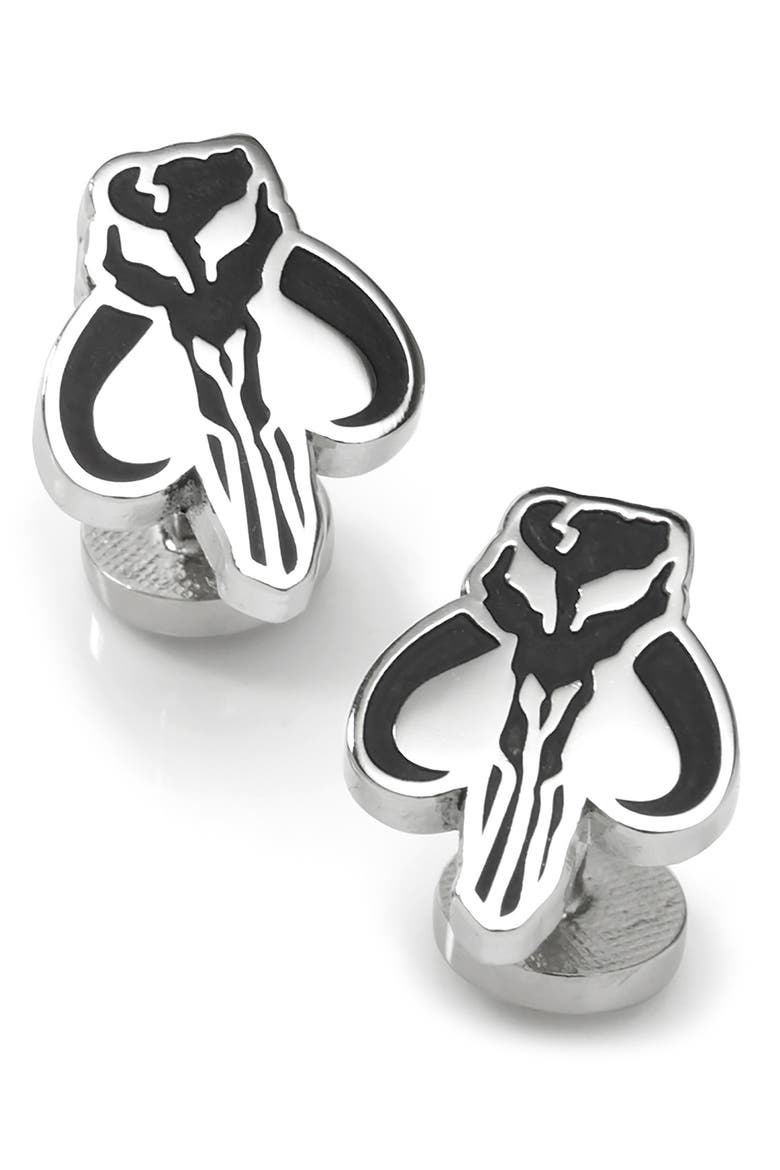 Star Wars™ - Mandalorian Cuff Links, Main, color, SILVER
