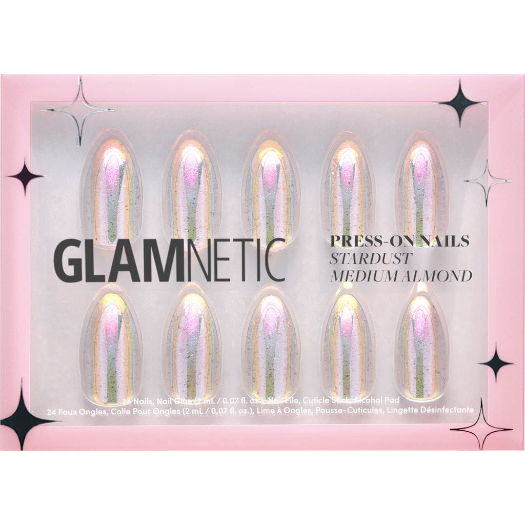 Glamnetic Short Almond Press-on Nails Set In Stardust
