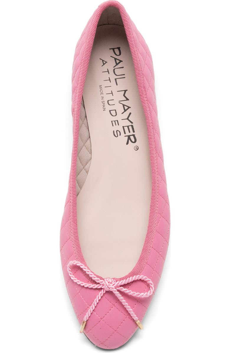 PAUL MAYER Lido Quilted Ballet Flat, Alternate, color, Pink