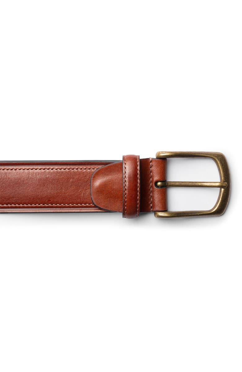 Bosca Palermo Leather Belt, Alternate, color, Dk Brown