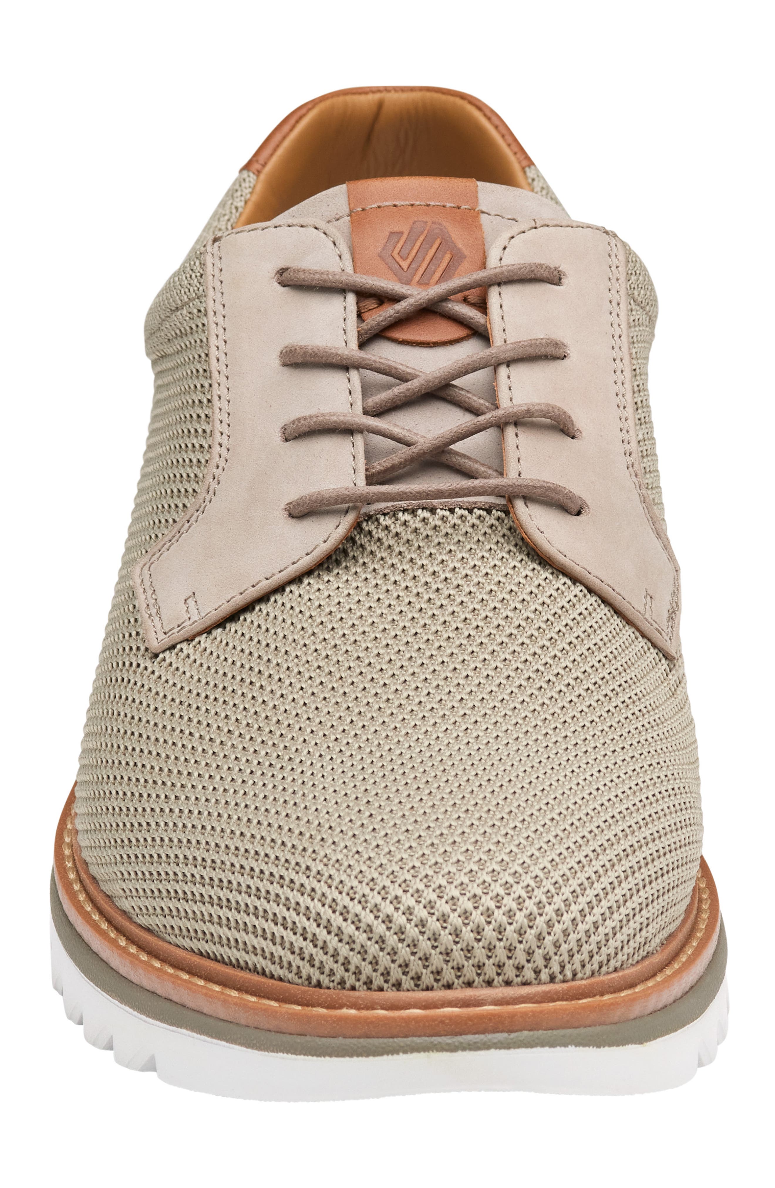 Johnston & Murphy Braydon Knit Plain Toe Derby, Alternate, color, Taupe Knit