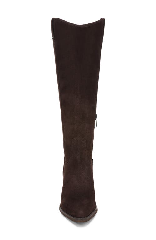 Sam Edelman Wyatt Knee High Western Boot In Brown