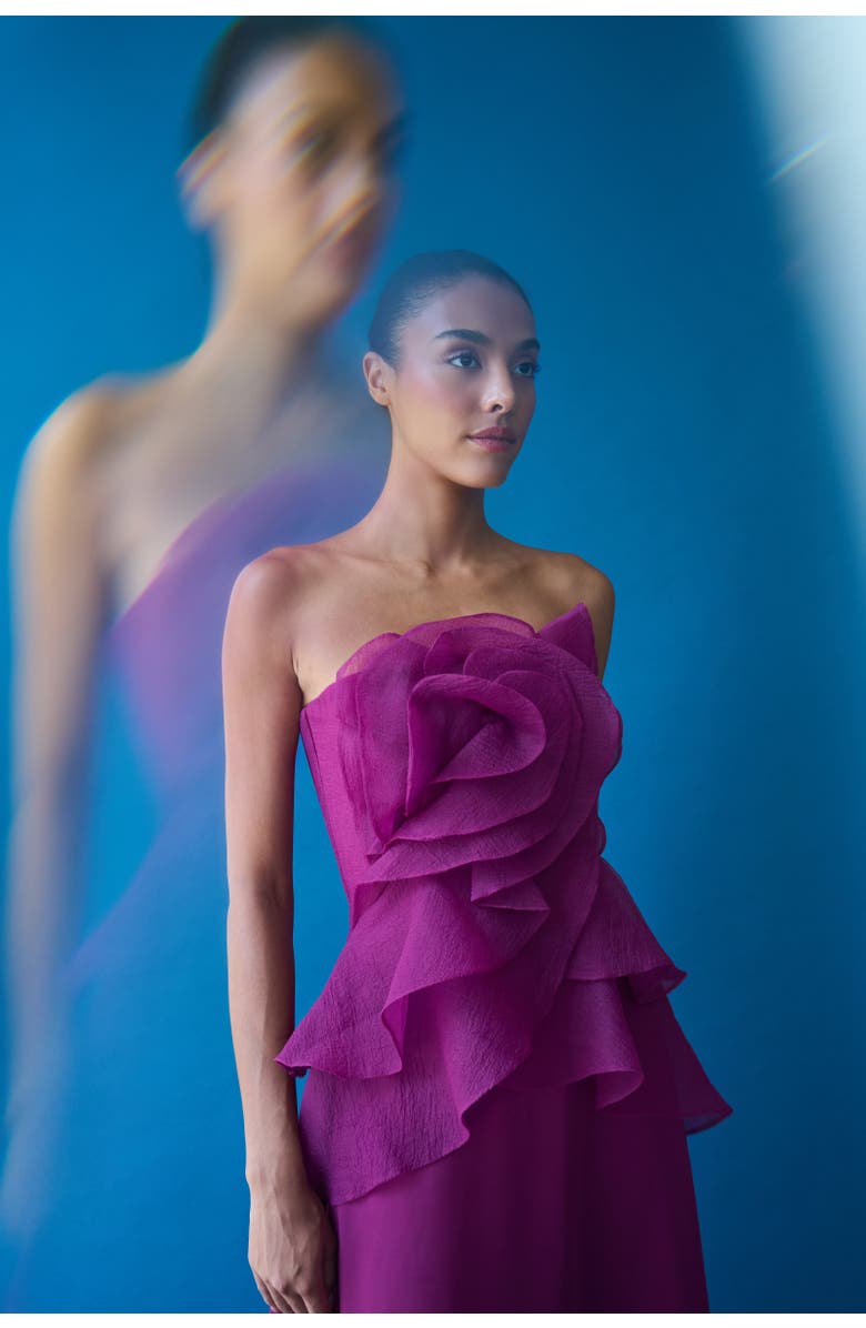 Theia Victoria Draped Rose Cocktail, Alternate, color, Sangria