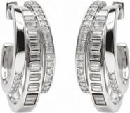 NATIVE GEM Triple Threat Huggie Hoop Earrings