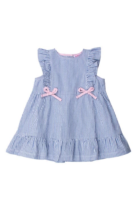Stripe Cotton Seersucker Dress (Baby)