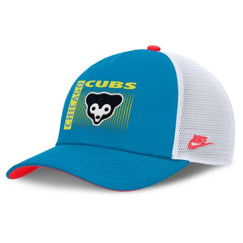 Men's Nike Teal Chicago Cubs Neon 90s Rise Structured Performance Adjustable Trucker Hat