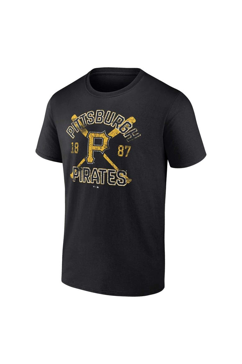 Men's Fanatics Branded Black Pittsburgh Pirates Second Wind T-Shirt, Alternate, color, Black