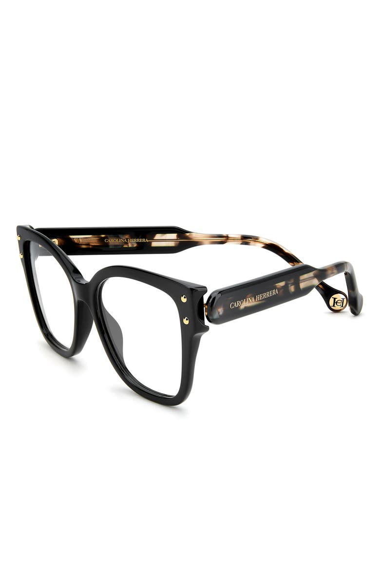 Carolina Herrera 53mm Square Reading Glasses, Alternate, color, 