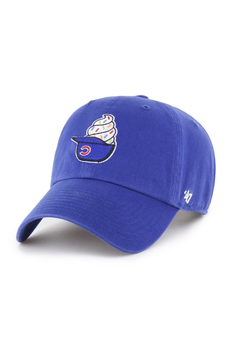 Men's '47  Royal Chicago Cubs Ice Cream Helmet Clean Up Adjustable Hat, Main, color, Royal
