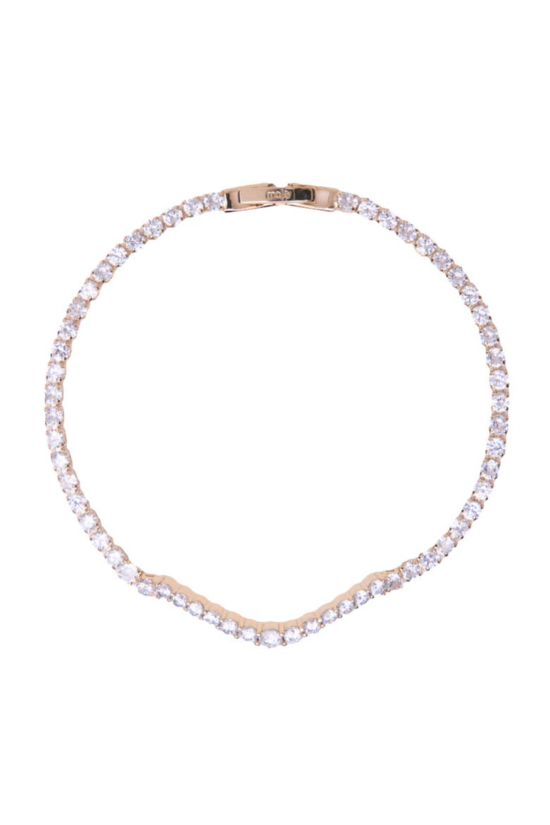 Cascade diamanté bracelet, Main, color, Gold
